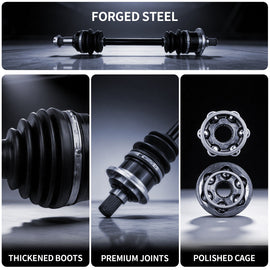 AXLCORE 2 PCS Front Right CV Axle Shaft for Arctic Cat 0502812 1502344 1502800 1502874 - 0