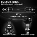 AXLCORE 2 PCS Front Left & Right CV Axle Shaft for Arctic Cat Wildcat Trail 2014-2019 Replaces 2502348 1502954-3