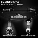 AXLCORE 2 PCS Rear Left & Right CV Axle Shaft for Yamaha Viking 700 YXM700 2014-2022 Replaces 1XD-F531H-00-00 1XDF531H0000-3
