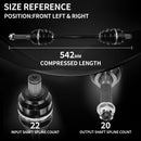 AXLCORE 2 PCS Front Left & Right CV Axle Shaft for Polaris Sportsman 570 EFI / EPS 2014-2017 Replaces 1332931-3