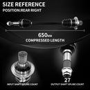 AXLCORE 2 PCS Rear Right CV Axle Shaft for Yamaha Rhino 700 YXR700F 4WD FI 2008-2009 Replaces 5B4-F53B0-00-00 5B4F53B00000-3