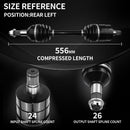 AXLCORE 2 PCS Rear Left CV Axle Shaft for Can-Am Outlander 1000 4X4 EFI DPS / XMR / XT / XTP 2013-2015 Replaces 705501485-3