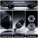 AXLCORE 2 PCS Front Left & Right CV Axle Shaft for Polaris Sportsman 570 EFI / EPS 2014-2017 Replaces 1332931-2