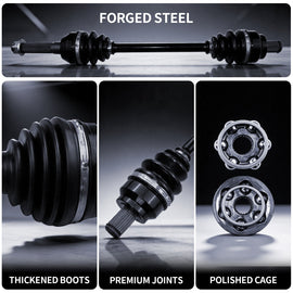 AXLCORE 2 PCS Front Left & Right CV Axle Shaft for Polaris Sportsman 570 EFI / EPS 2014-2017 Replaces 1332931 - 0