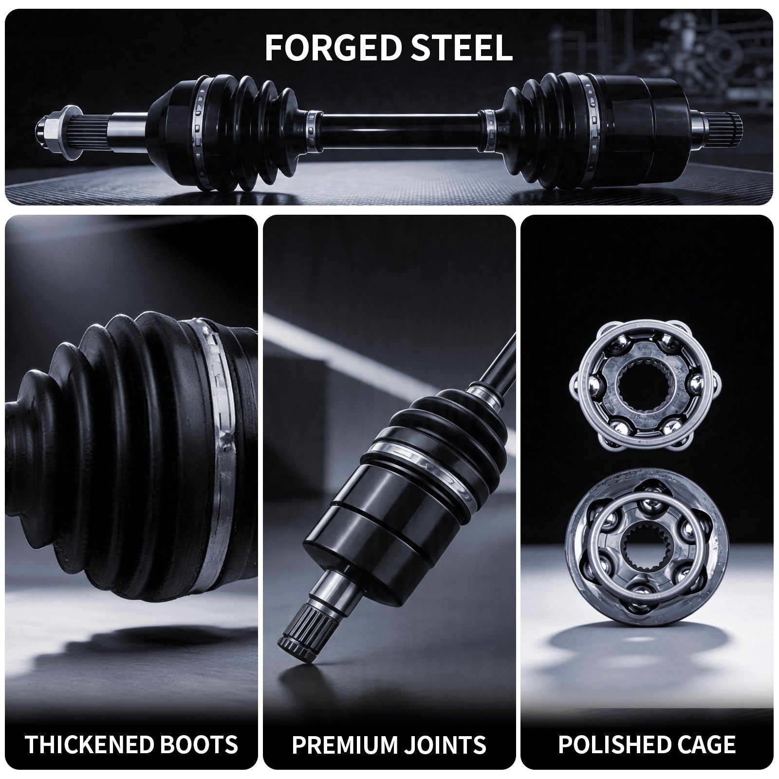 AXLCORE 2 PCS Rear Left CV Axle Shaft for Can-Am Outlander 1000