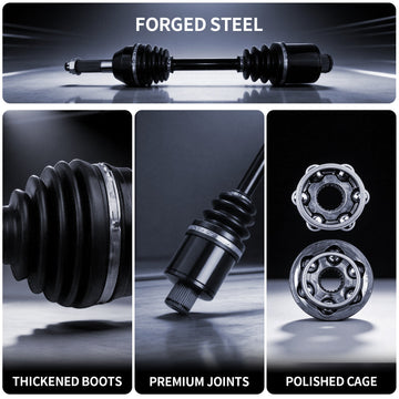 AXLCORE 2 PCS Rear Left & Right CV Axle Shaft for Polaris Sportsman 500 4X4 HO 2009-2013 - 0