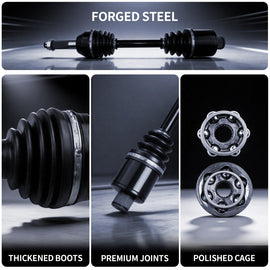 AXLCORE 2 PCS Rear Left & Right CV Axle Shaft for Polaris Sportsman 500 4X4 HO 2003-2005 Replaces 1380240 1380197 - 0