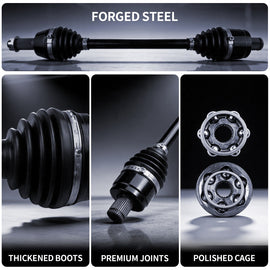 AXLCORE 2 PCS Rear Left &amp; Right CV Axle Shaft for Polaris Sportsman 850 2015–2024 Replaces 1332642 1332809 - 0
