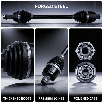 AXLCORE 2 PCS Rear Left &amp; Right CV Axle Shaft for Polaris Sportsman 850 2015–2024 Replaces 1332642 1332809 - 0