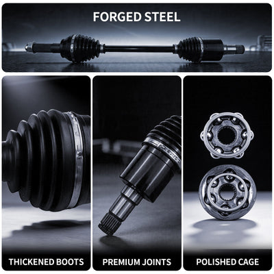 AXLCORE 2 PCS Rear Right CV Axle Shaft for Polaris 1332722 1332877 1332504 1332576 1332648 2204858 - 0