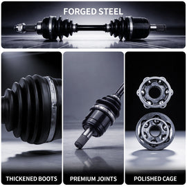 AXLCORE 2 PCS Front Left CV Axle Shaft for Honda Foreman 450 TRX450FE TRX450FM 4X4 ES 2002-2004 - 0