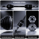 AXLCORE 2 PCS Rear Left CV Axle Shaft for Polaris Ranger 500 2X4 / 4X4 2005-2007 Replaces 1332284-2