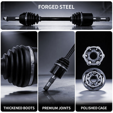 AXLCORE 2 PCS Rear Left CV Axle Shaft for Polaris Ranger 500 2X4 / 4X4 2005-2007 Replaces 1332284 - 0