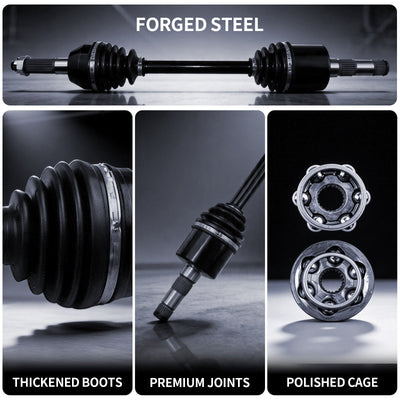 AXLCORE 2 PCS Rear Left CV Axle Shaft for Polaris Ranger 500 2X4 / 4X4 2005-2007 Replaces 1332284 - 0