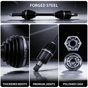AXLCORE 2 PCS Rear Left & Right CV Axle Shaft for Polaris RZR 800 EFI 2008-2013 Replaces 1332672 1332444 1332884 - 0