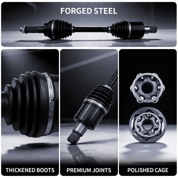 AXLCORE 2 PCS Rear Left & Right CV Axle Shaft for Polaris RZR 800 EFI 2008-2013 Replaces 1332672 1332444 1332884
