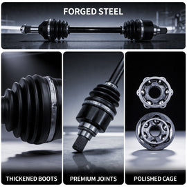 AXLCORE 2 PCS Front Left & Right CV Axle Shaft for Arctic Cat Wildcat Trail 2014-2019 Replaces 2502348 1502954 - 0