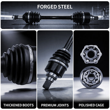 AXLCORE 2 PCS Front Left & Right CV Axle Shaft for Arctic Cat Wildcat Trail 2014-2019 Replaces 2502348 1502954 - 0